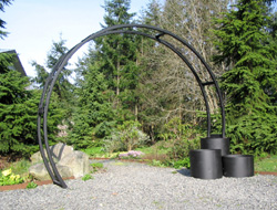 sunray metal garden arch