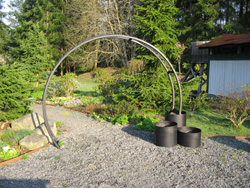 sunray metal garden arch
